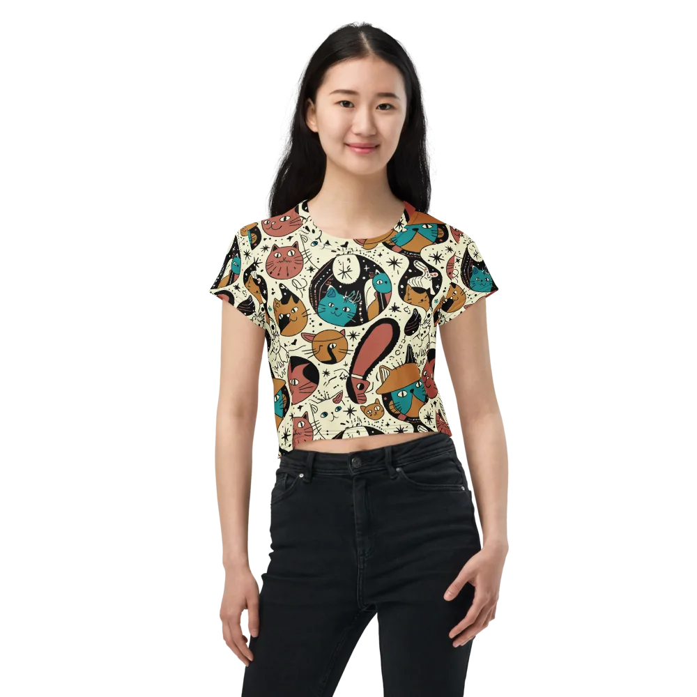 Alleyway Astrology on Crop Tee — Front