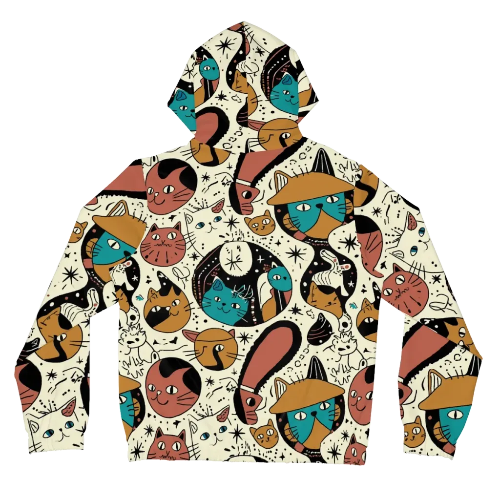 Alleyway Astrology on Women's Full-Zip Hoodie — Back