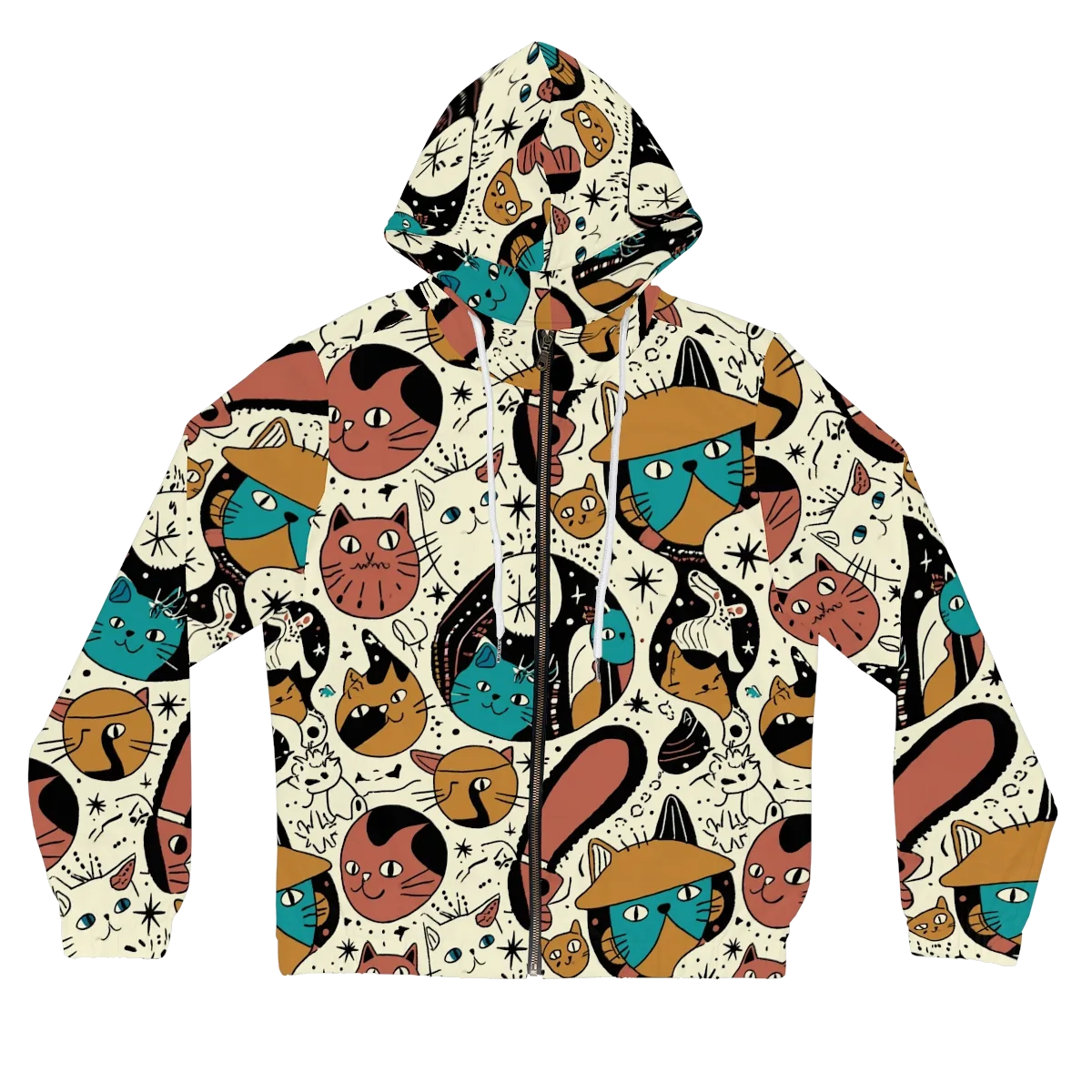Alleyway Astrology on Women's Full-Zip Hoodie — Front