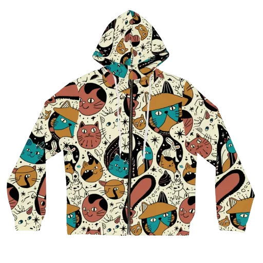 Alleyway Astrology on a Women's Full-Zip Hoodie