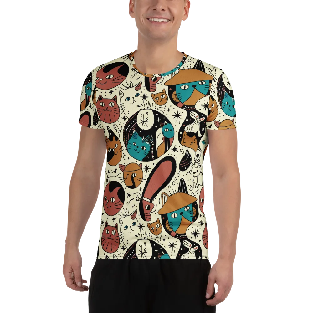 Alleyway Astrology on Men's Athletic T-Shirt — Front