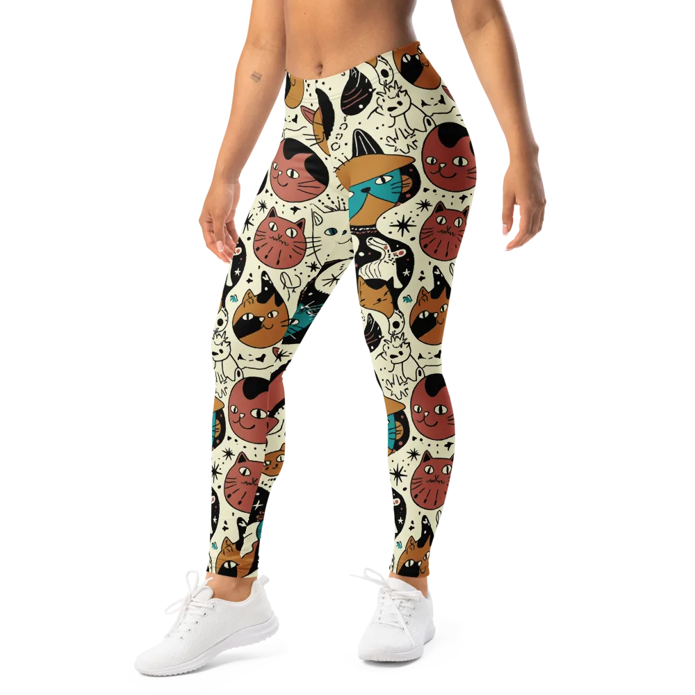Alleyway Astrology on Leggings — Left Front