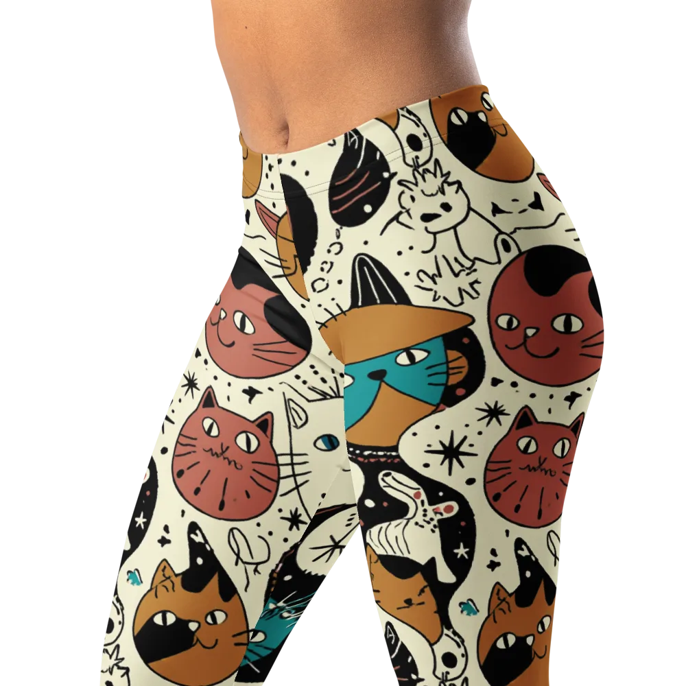 Alleyway Astrology on Leggings — Left Front