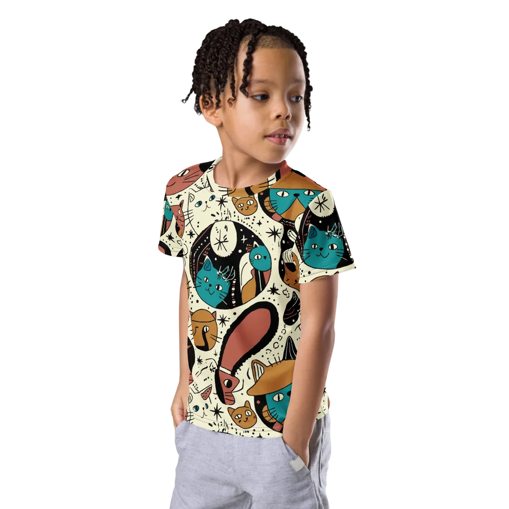 Alleyway Astrology on Kids Crew Neck T-Shirt — Left Front