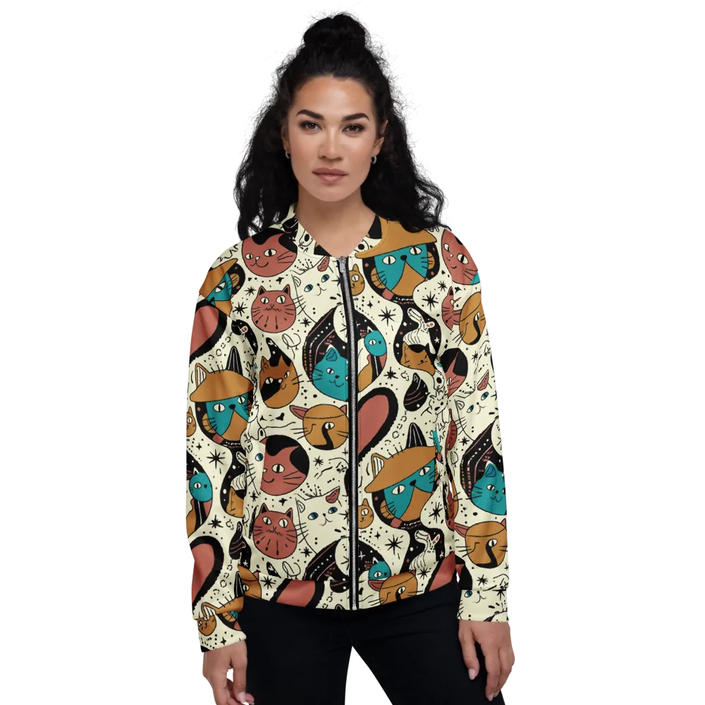 Alleyway Astrology on Bomber Jacket — Front
