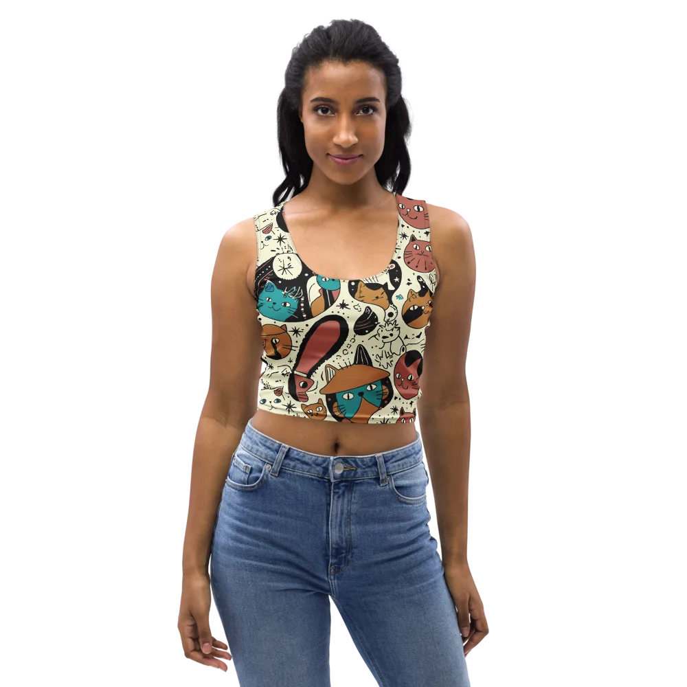 Alleyway Astrology on Crop Top — Front