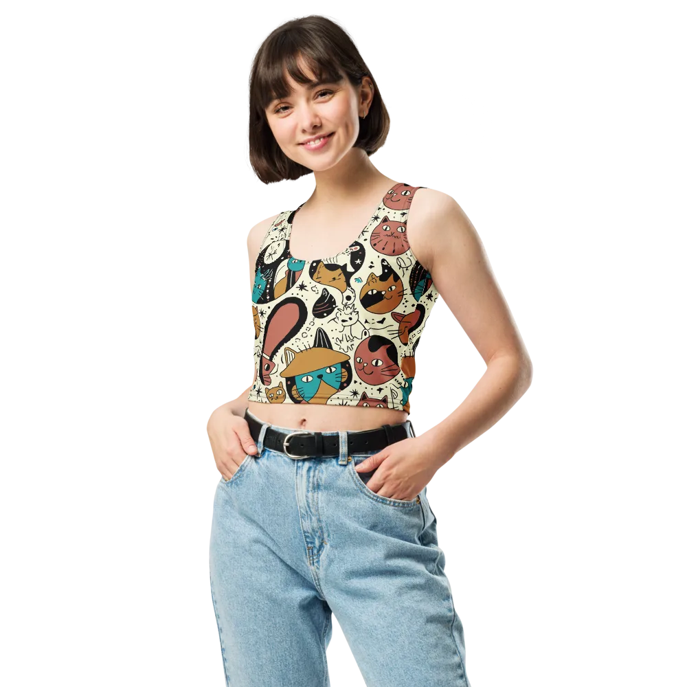 Alleyway Astrology on Crop Top — Front