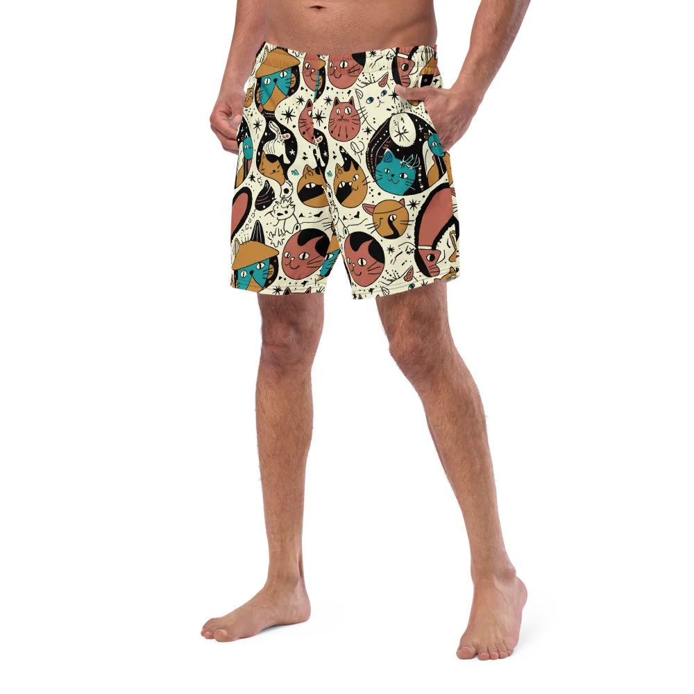 Alleyway Astrology on Swim Trunks — Left Front