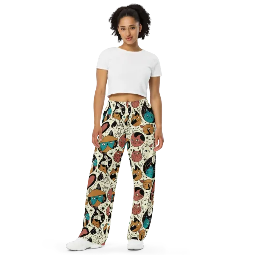 Alleyway Astrology on a Wide-Leg Pants