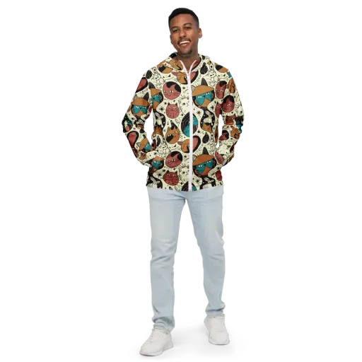 Alleyway Astrology on a Men's Windbreaker