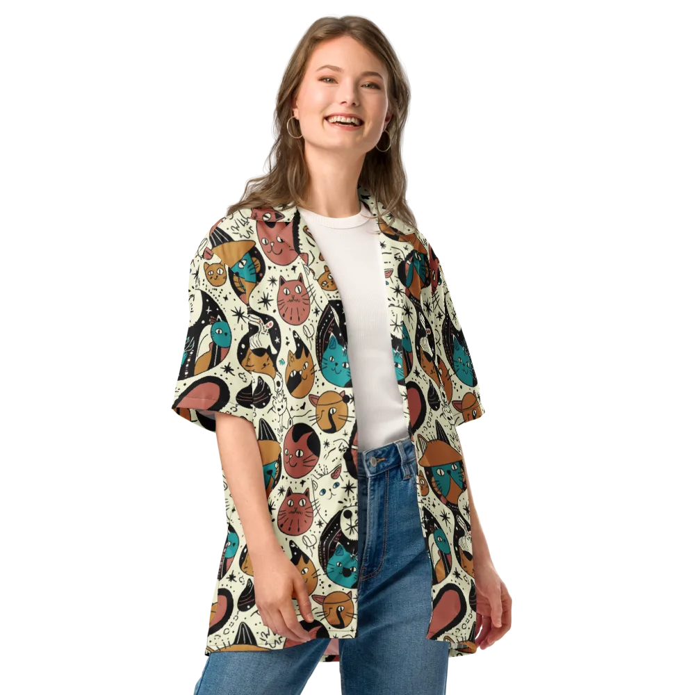 Alleyway Astrology on Button Shirt — Front