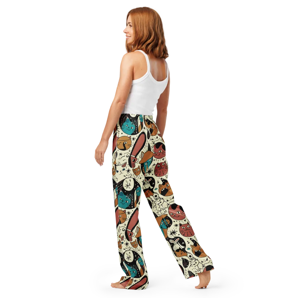 Alleyway Astrology on Women's Pajama Pants — Back