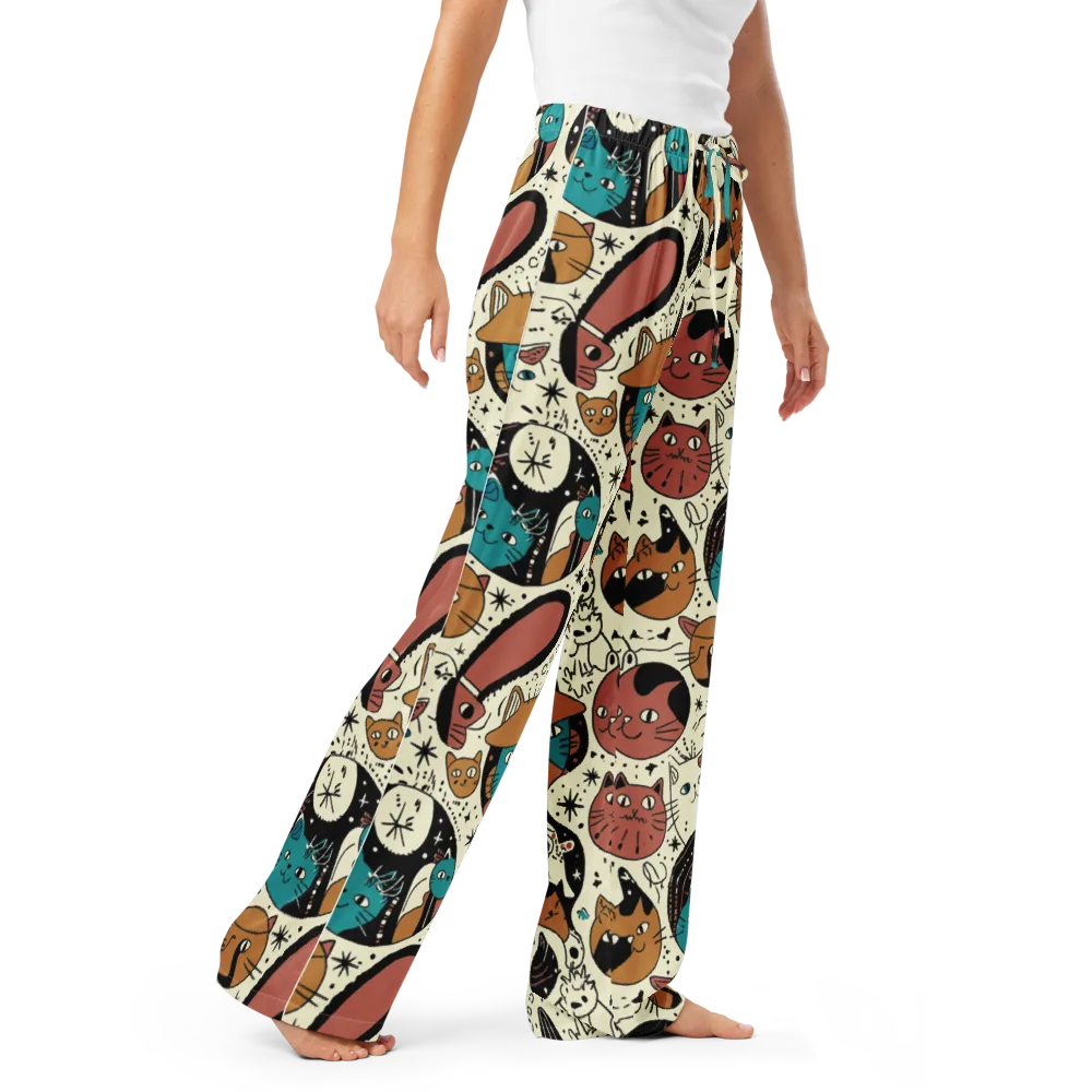 Alleyway Astrology on Women's Pajama Pants — Right Front