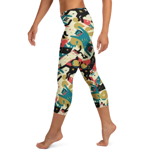 Astro Alley on a Capri Leggings
