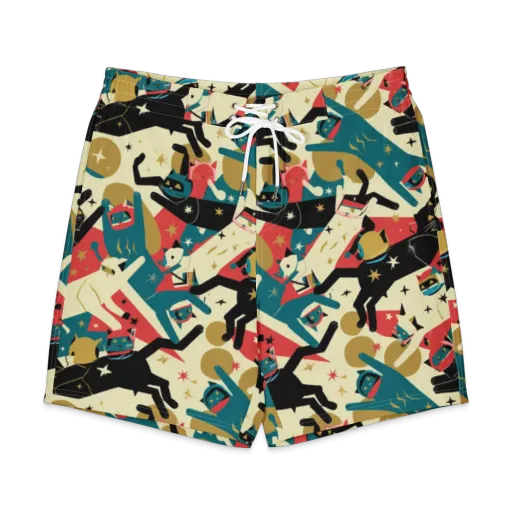 Astro Alley on a Men's Board Shorts