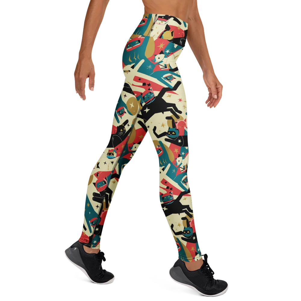 Astro Alley on Yoga Leggings — Right