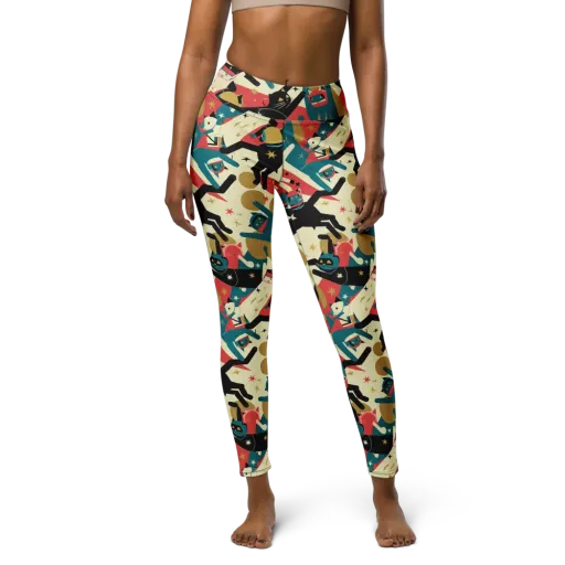 Astro Alley on a Yoga Leggings