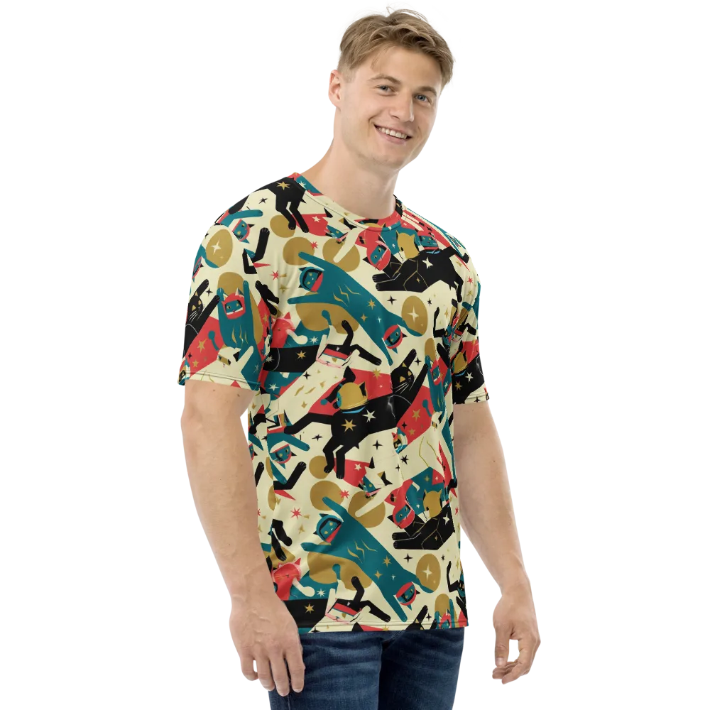 Astro Alley on Men's Crew Neck T-Shirt — Right