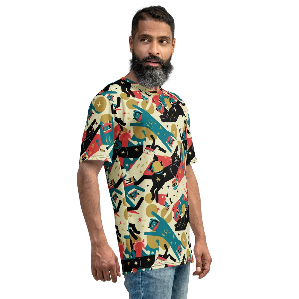 Astro Alley on Men's Crew Neck T-Shirt — Right