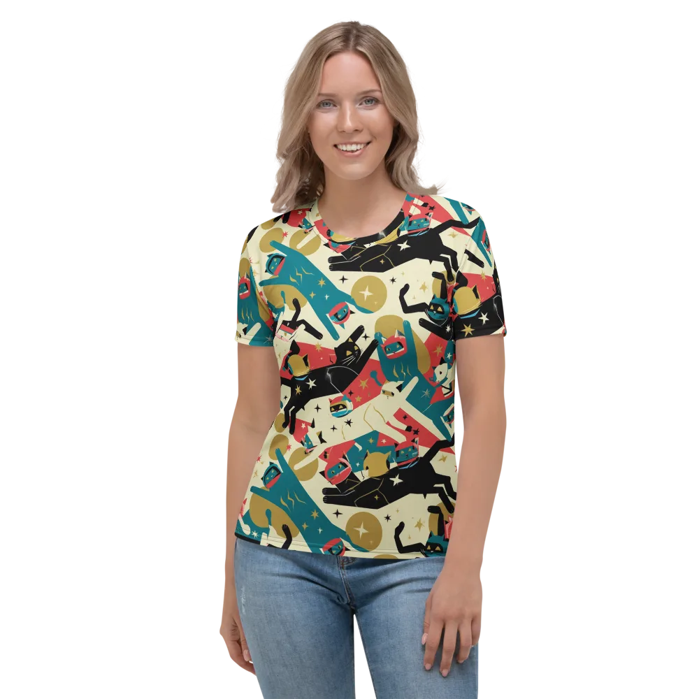 Astro Alley on Women's Crew Neck T-Shirt — Front