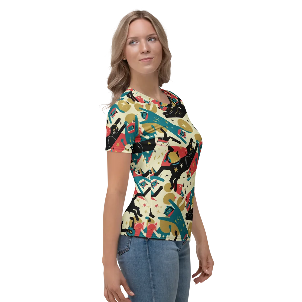 Astro Alley on Women's Crew Neck T-Shirt — Right