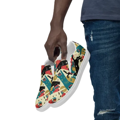 Astro Alley on a Men's Slip-On Canvas Shoes