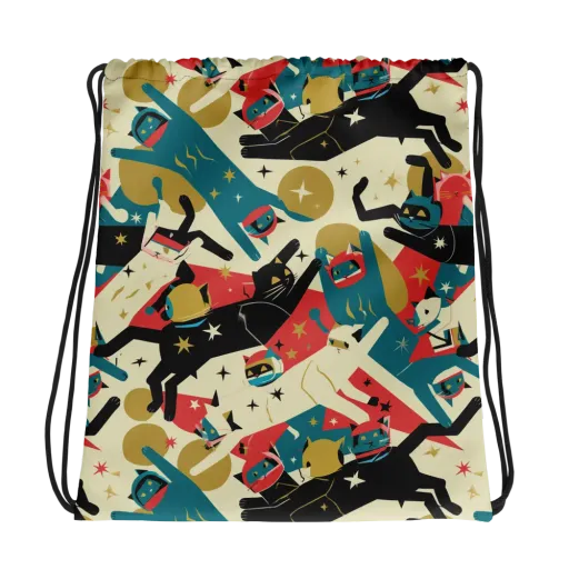 Astro Alley on a Drawstring Bag