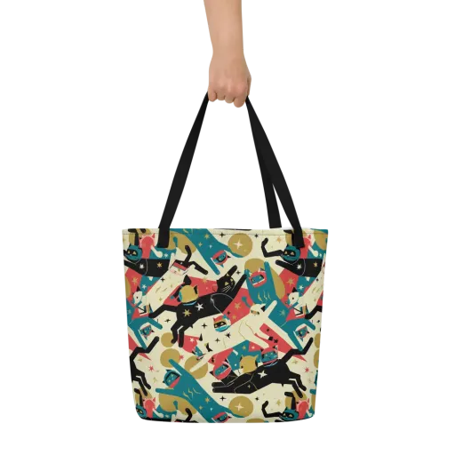 Astro Alley on a Large Tote Bag W/ Pocket