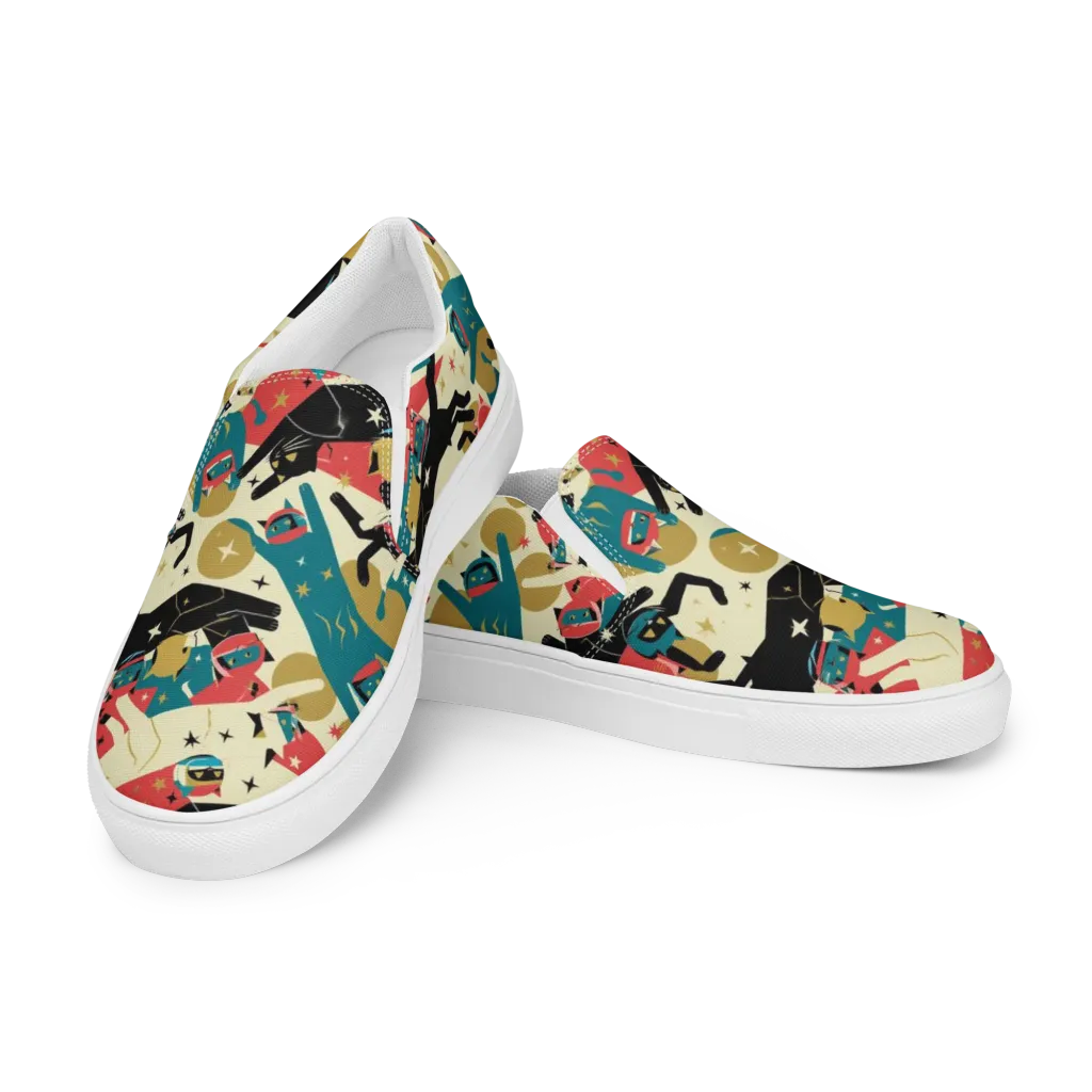 Astro Alley on Women's Slip-On Canvas Shoes — Left Front
