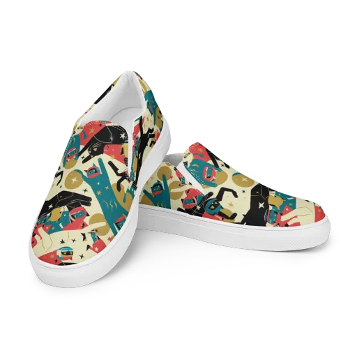 Astro Alley on a Women's Slip-On Canvas Shoes