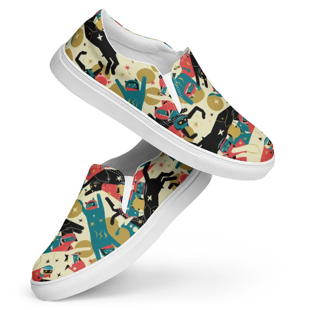 Astro Alley on Women's Slip-On Canvas Shoes — Front