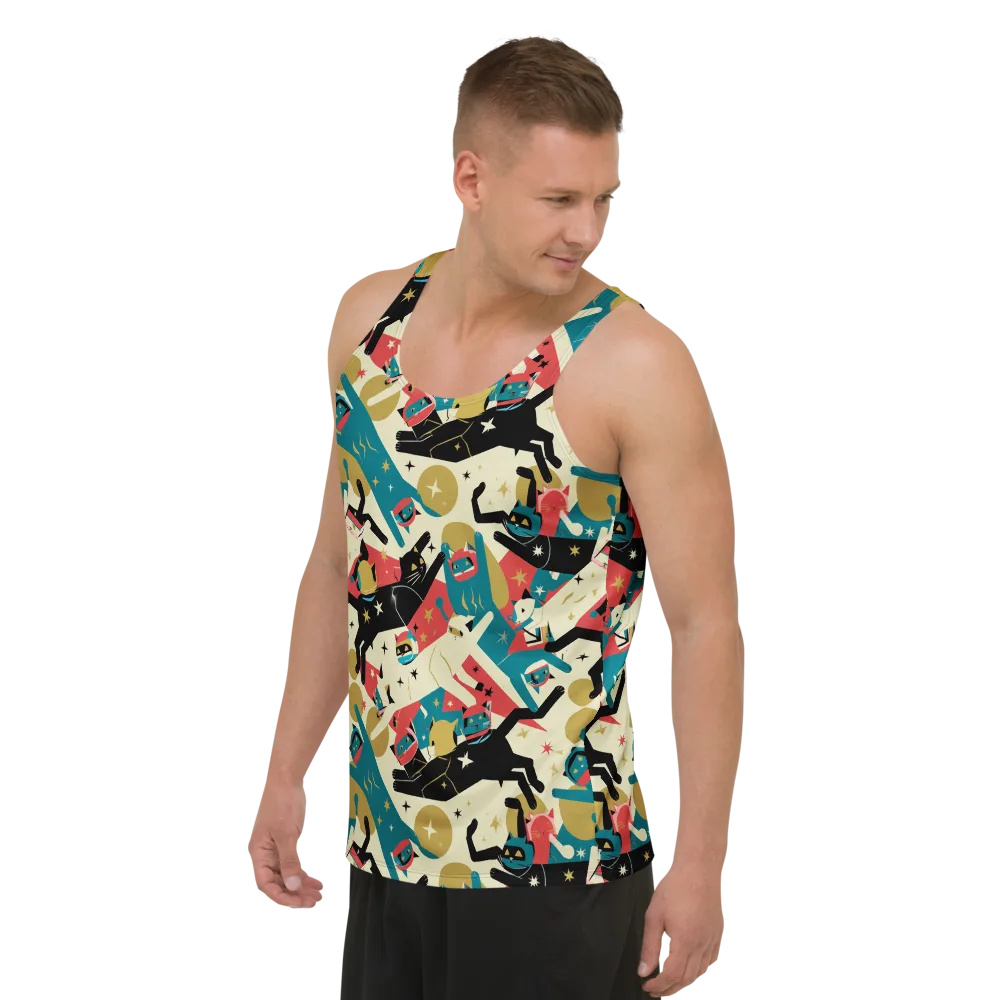 Astro Alley on Men's Tank Top — Left Front