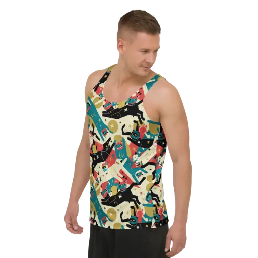 Astro Alley on a Men's Tank Top