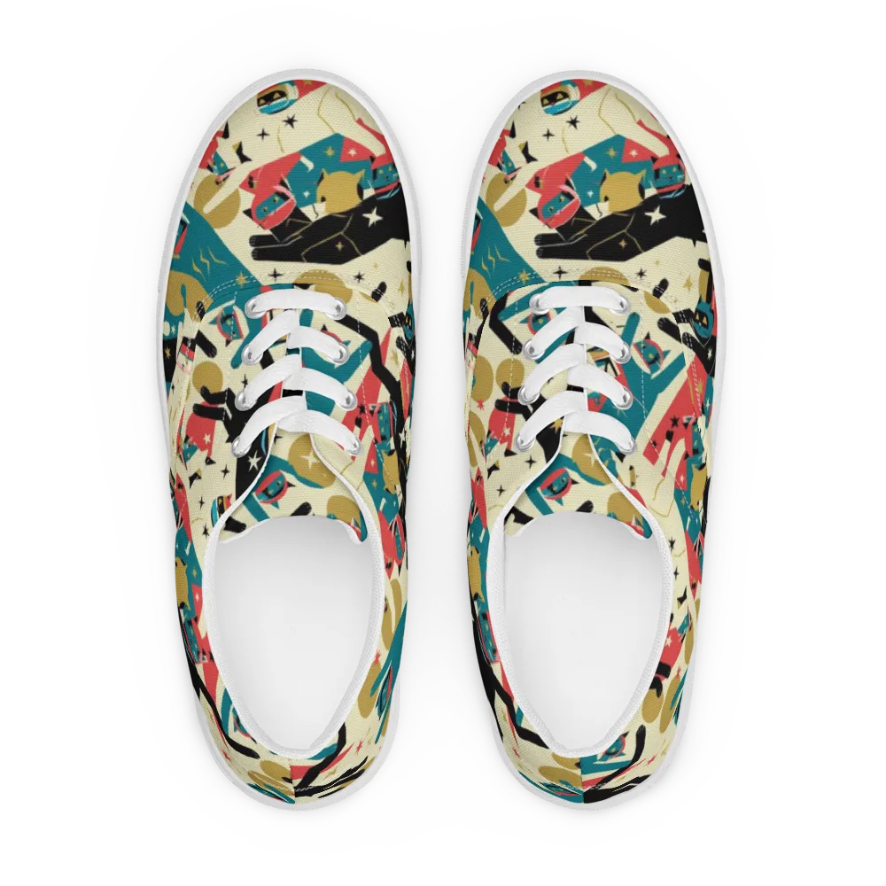 Astro Alley on Men's Lace-Up Canvas Shoes — Front