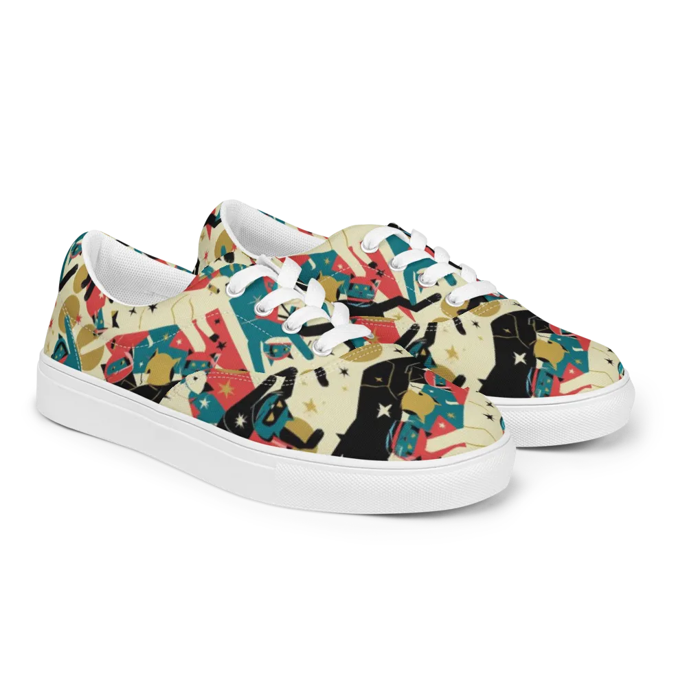Astro Alley on Men's Lace-Up Canvas Shoes — Right Front