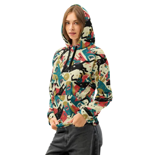 Astro Alley on a Cotton Hoodie