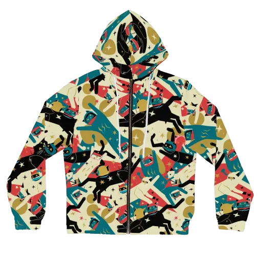 Astro Alley on a Women's Full-Zip Hoodie