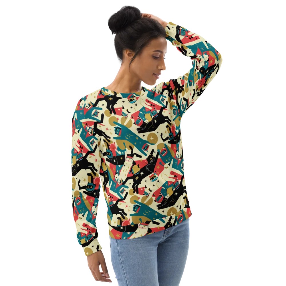 Astro Alley on Sweatshirt — Right Front