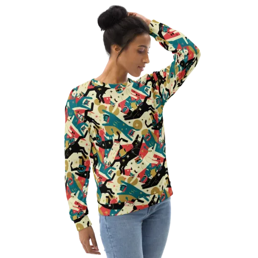 Astro Alley on a Sweatshirt