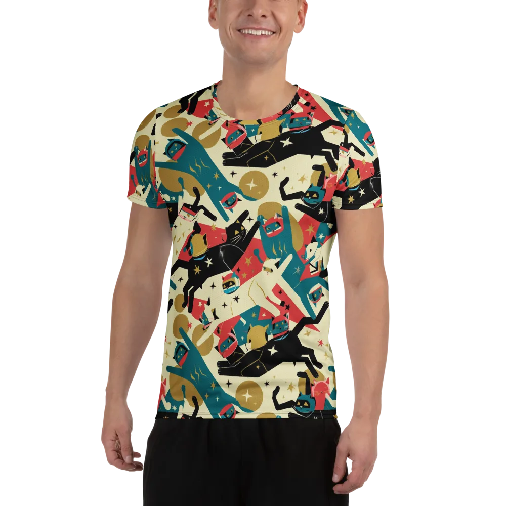 Astro Alley on Men's Athletic T-Shirt — Front