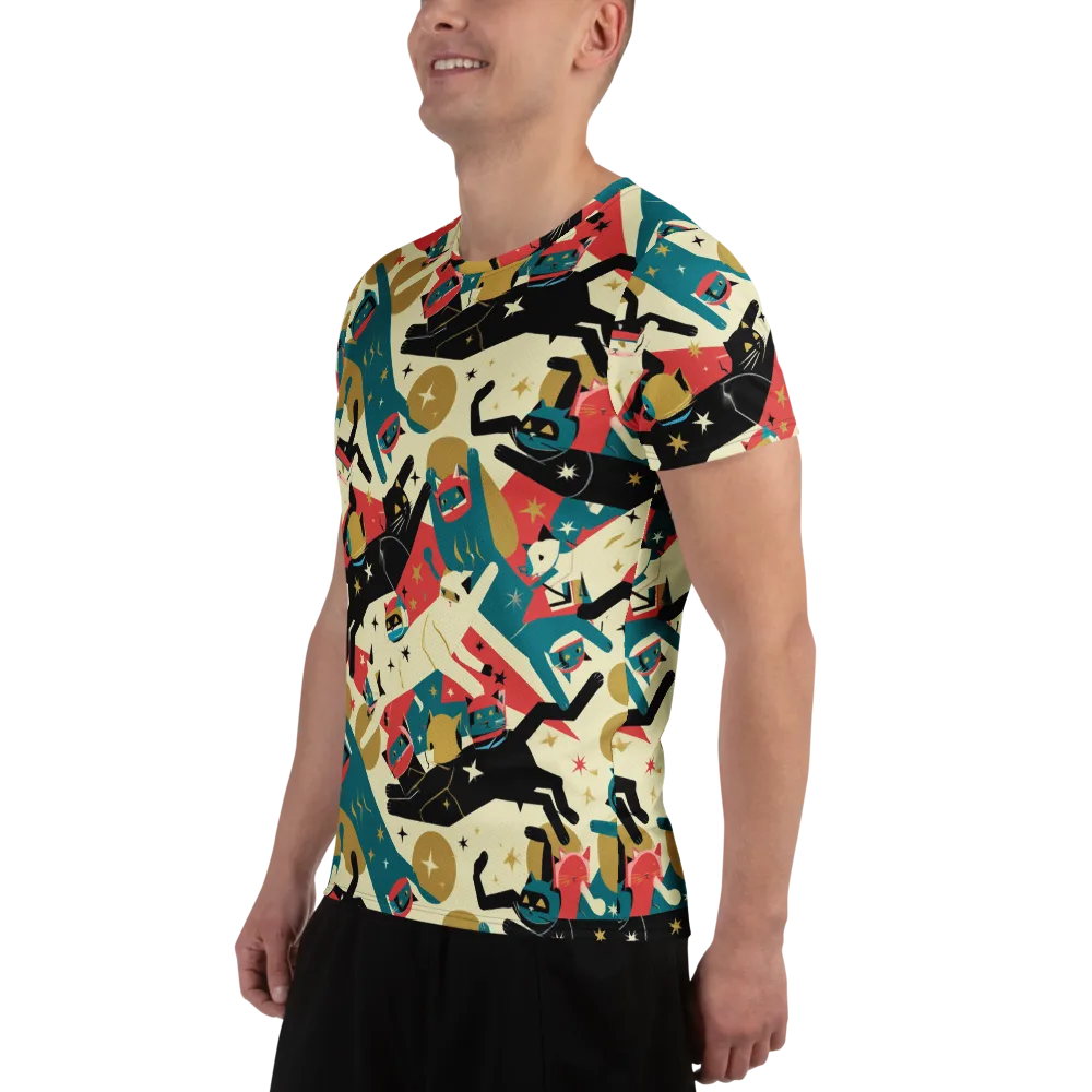 Astro Alley on Men's Athletic T-Shirt — Left