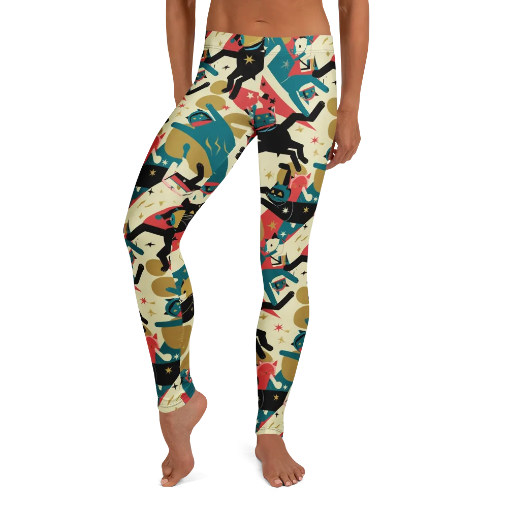 Astro Alley on Leggings — Front