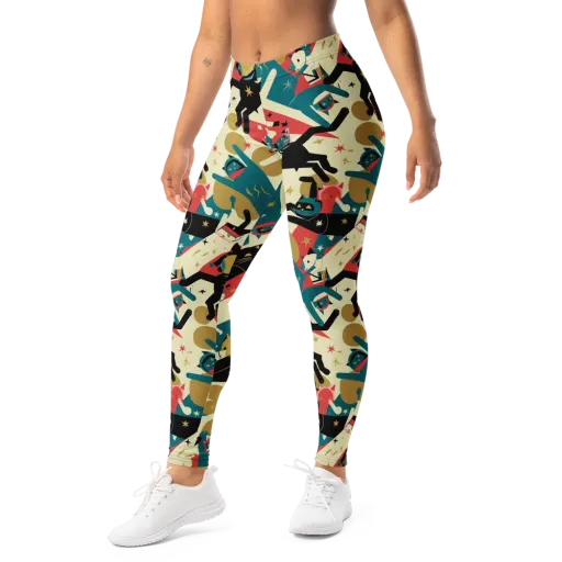 Astro Alley on a Leggings