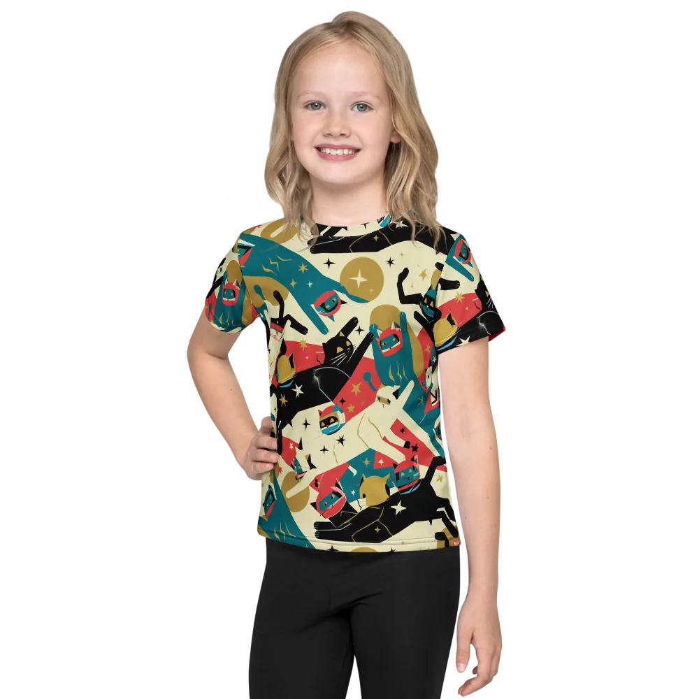 Astro Alley on Kids Crew Neck T-Shirt — Front