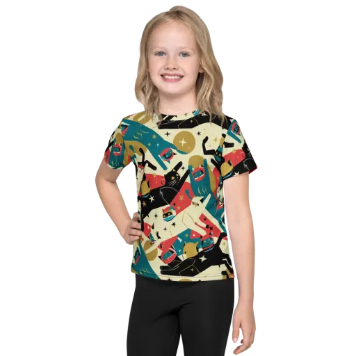 Astro Alley on a Kids Crew Neck T-Shirt
