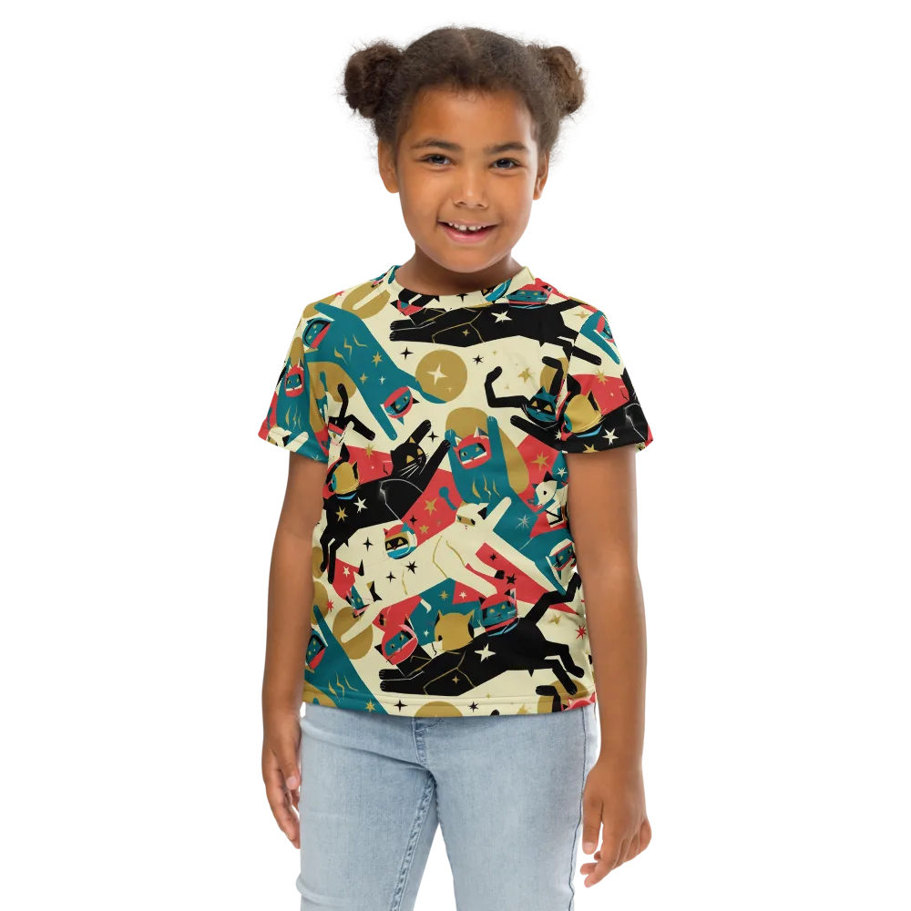 Astro Alley on Kids Crew Neck T-Shirt — Front