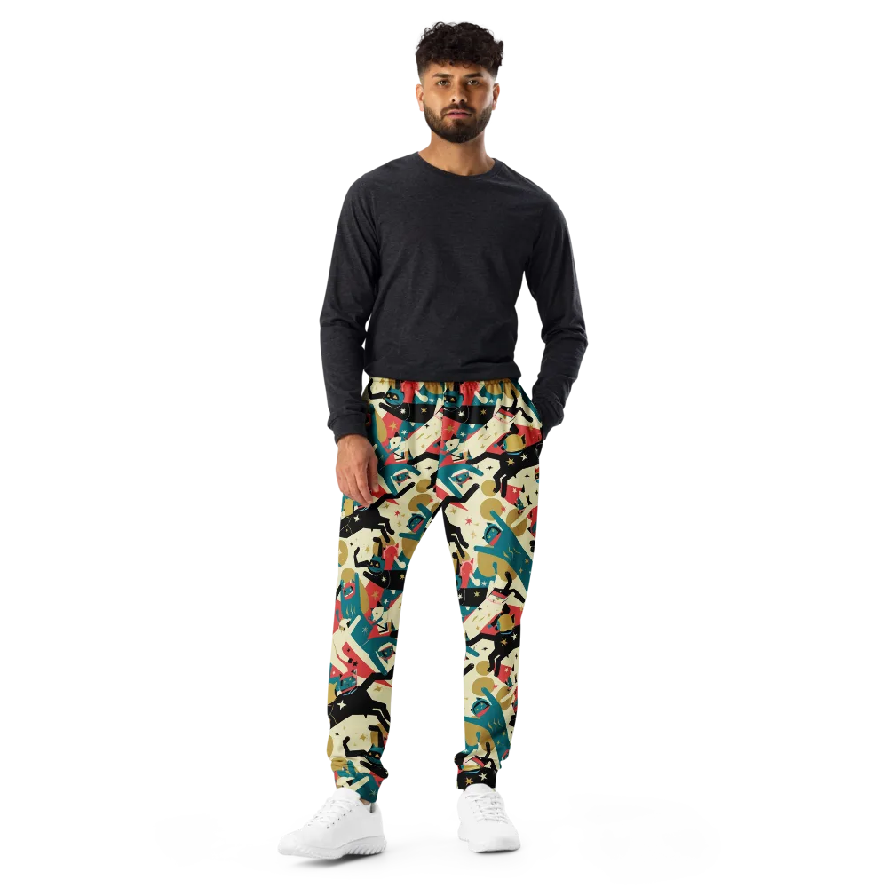 Astro Alley on Men's Joggers — Front