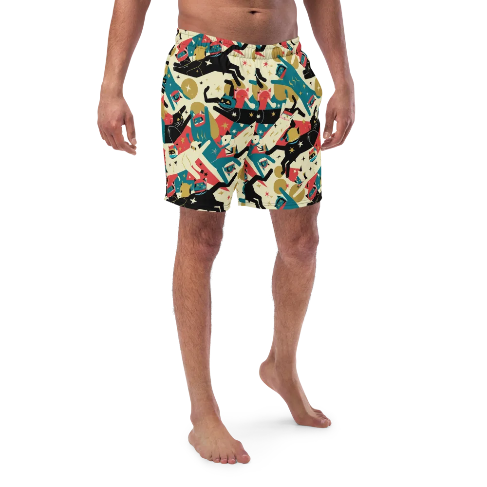 Astro Alley on Swim Trunks — Front