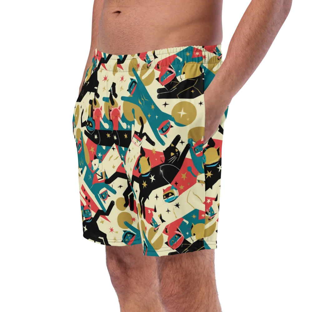Astro Alley on Swim Trunks — Left Front