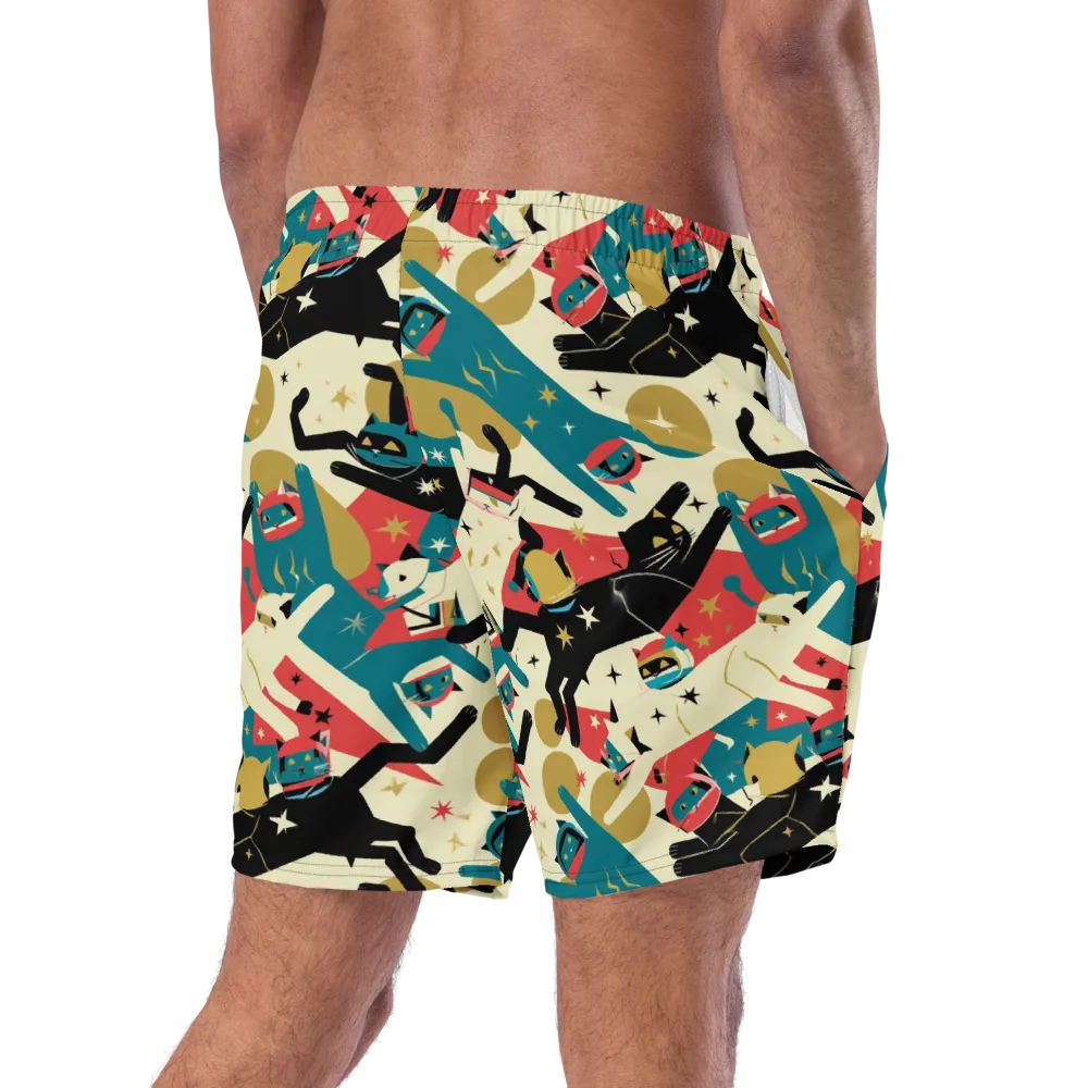 Astro Alley on Swim Trunks — Right Back